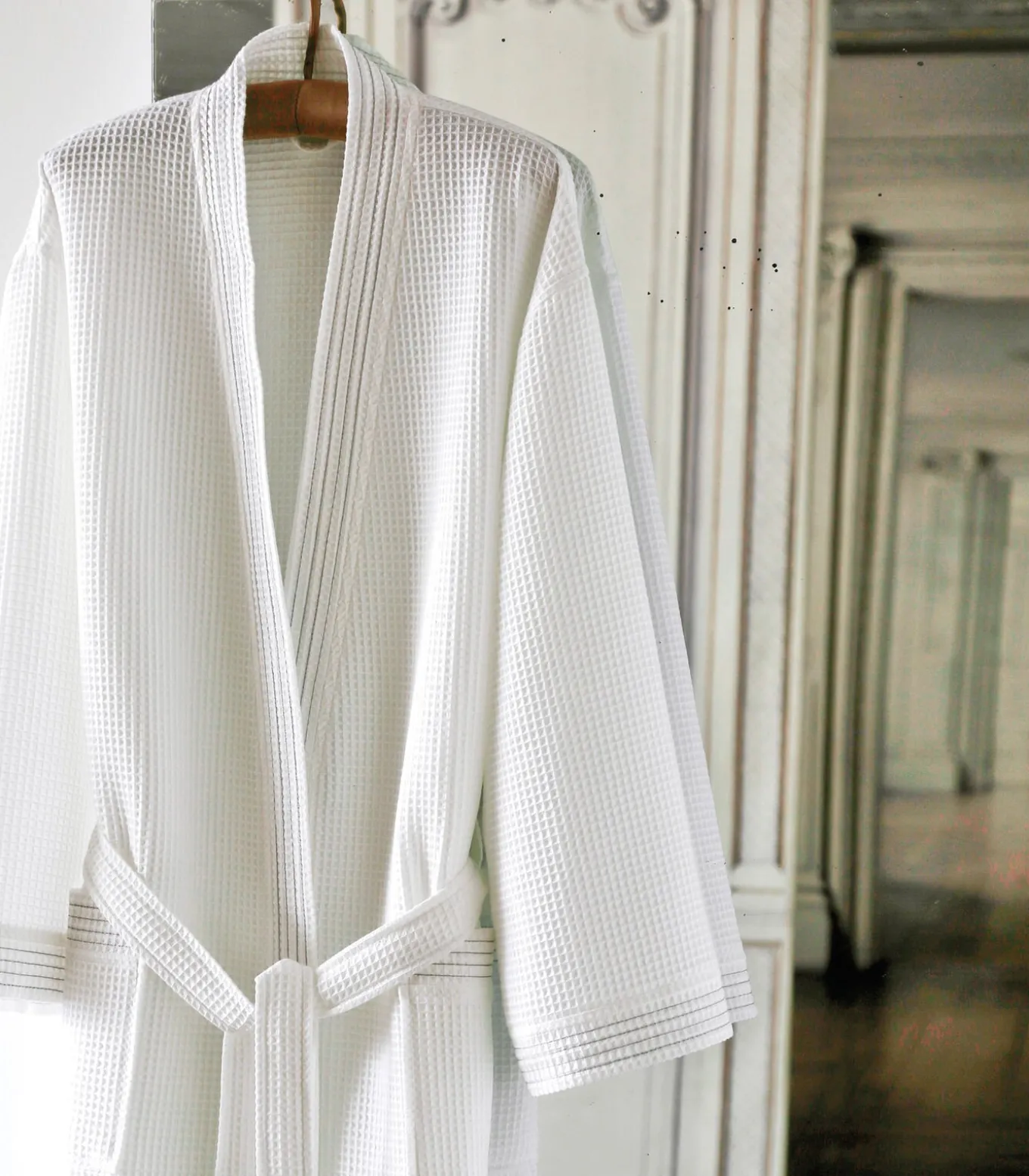 MANOIR Blanc - Badjas unisex katoen