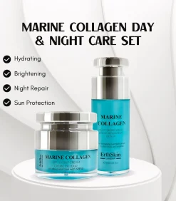 Marine Collagen SPF dagcrème + Marine Collagen Night Repair serum