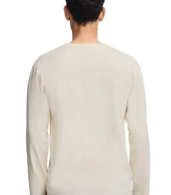 Marineblauw T-shirt met lange mouwen en Polo Club-opdruk Established 2012