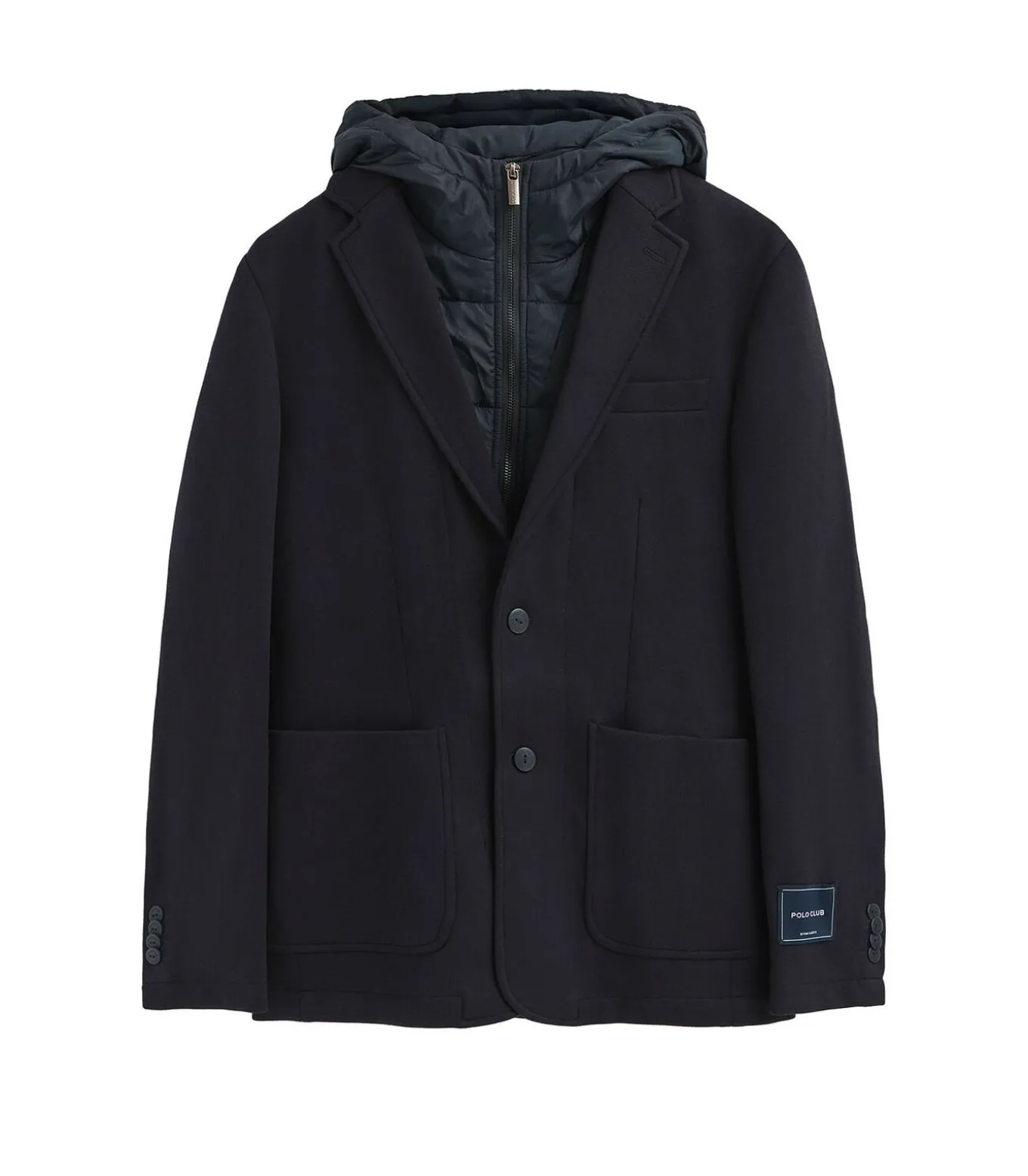 Marineblauwe blazer Harby met Polo Club-logo