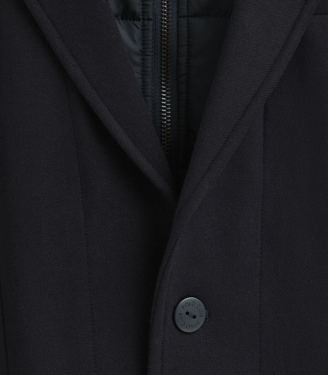 Marineblauwe blazer Harby met Polo Club-logo