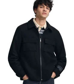 Marineblauwe jas Humbolt met Polo Club-logo