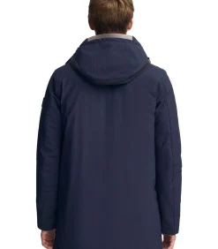 Marineblauwe jas Voguel met Polo Club-logo