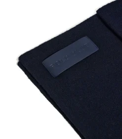 Marineblauwe sjaal "Sina" met Polo Club-details