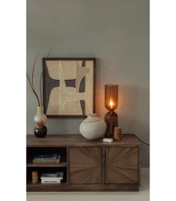 Marjon Vaas - Handgevormd - Glas - Bruin - 30x14x14