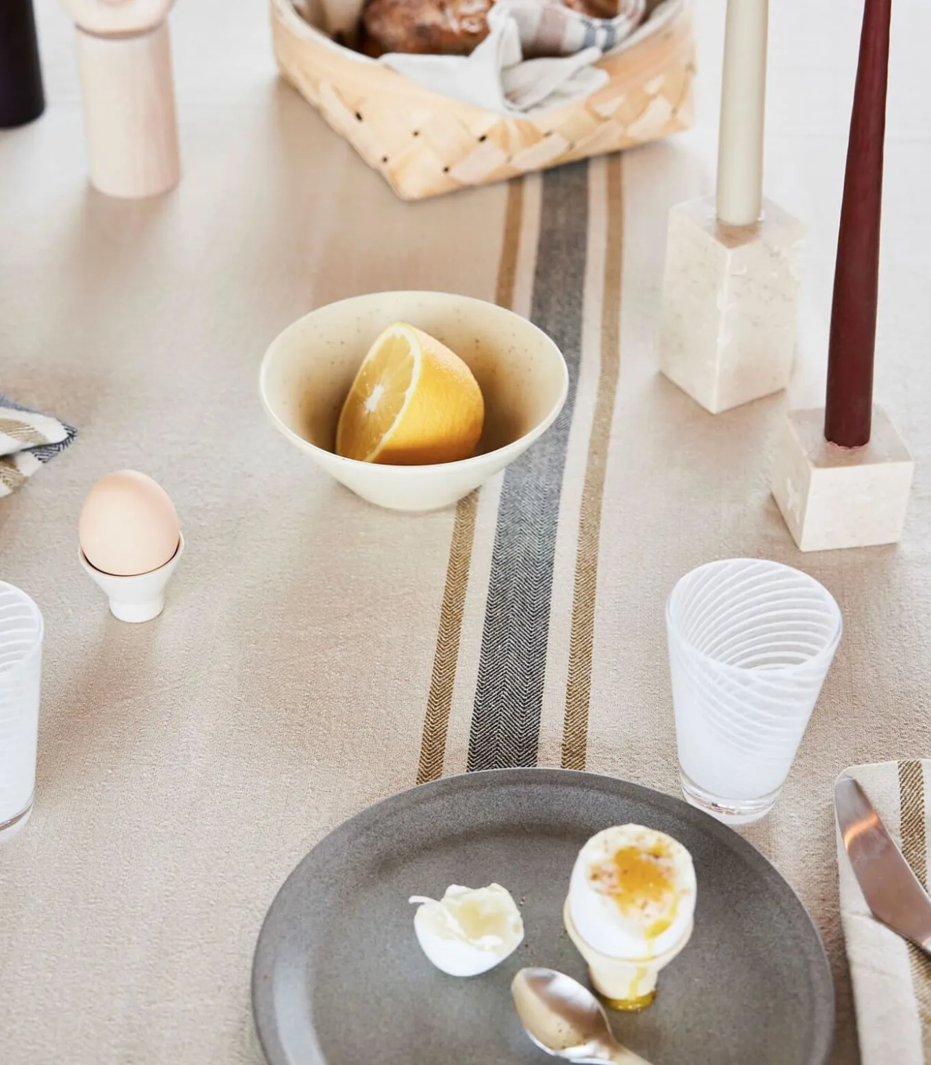 Marmeren kaarsenhouder