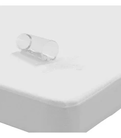 Matrasbeschermer waterdicht 90x220 cm wit