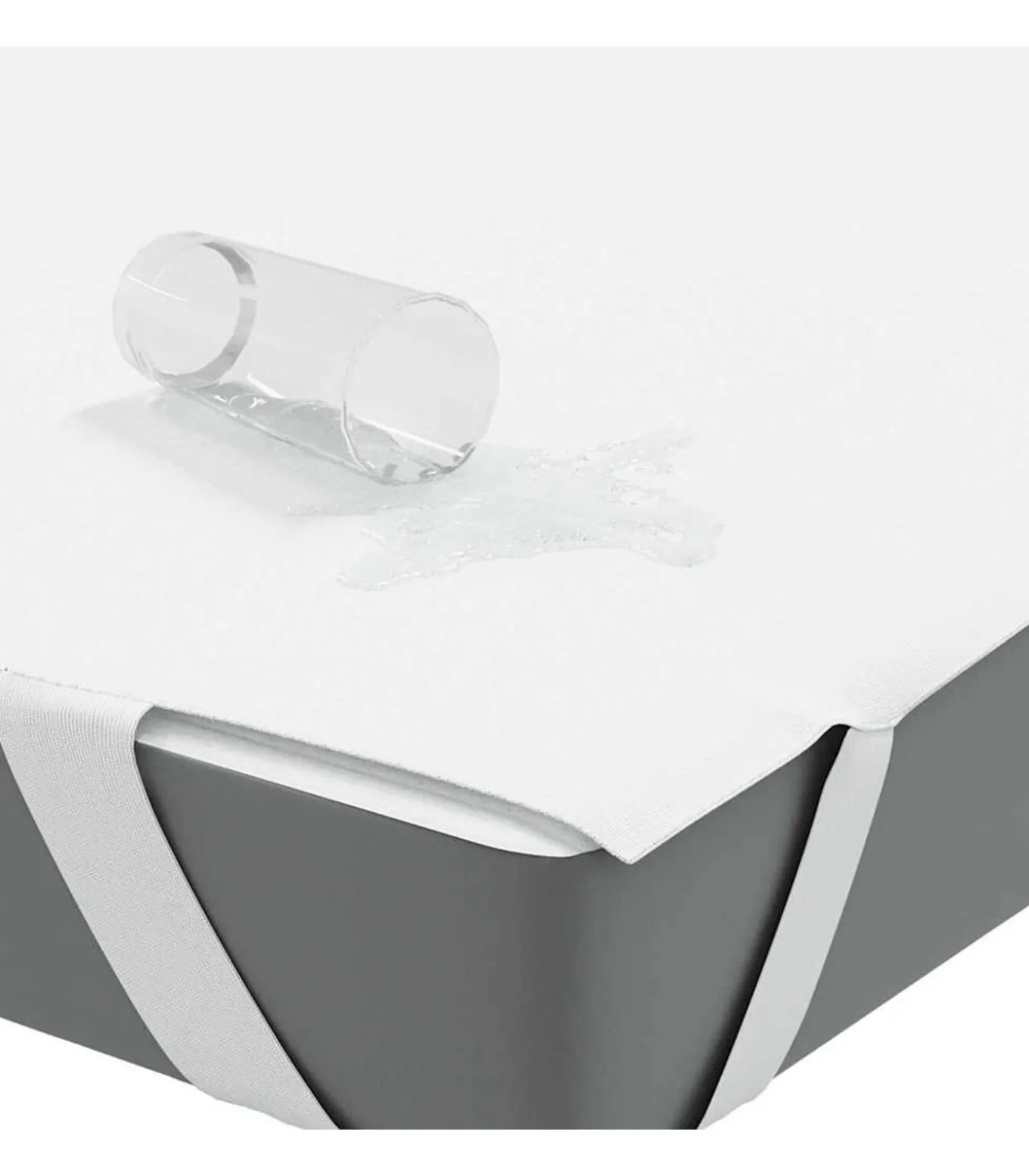 Matrasbeschermer waterdicht 80x200 cm wit