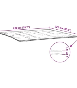 Matrasbeschermer 200x220 cm wit