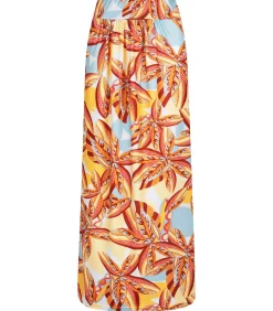 Maxi rok Palm - Caribbean Sunrise
