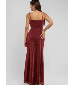 Maxi-jurk “Wrap Style Spaghetti Strap Maxi With Split”