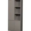 Merel opbergkast - Grenen - Warmgrijs - 100x200x44