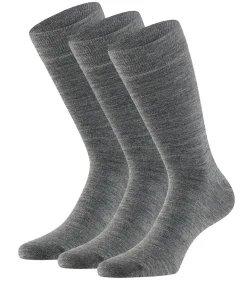 Merinowollen Sokken - 3 paar - Grey Melange