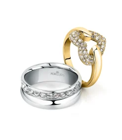 Messing ring, BAGLIORI kristallen