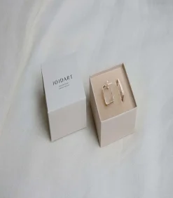 Middelgrote zilveren oorbellen Lignis fijn