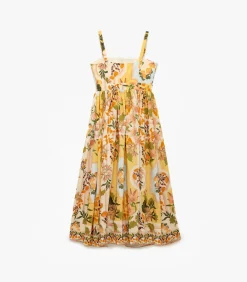 Midi-jurk Vrouwen Bloemenprint Zomer