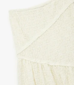 Midi-rok Kanten Details Elastische Taille