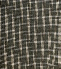 Midirok met kaki ruitjes