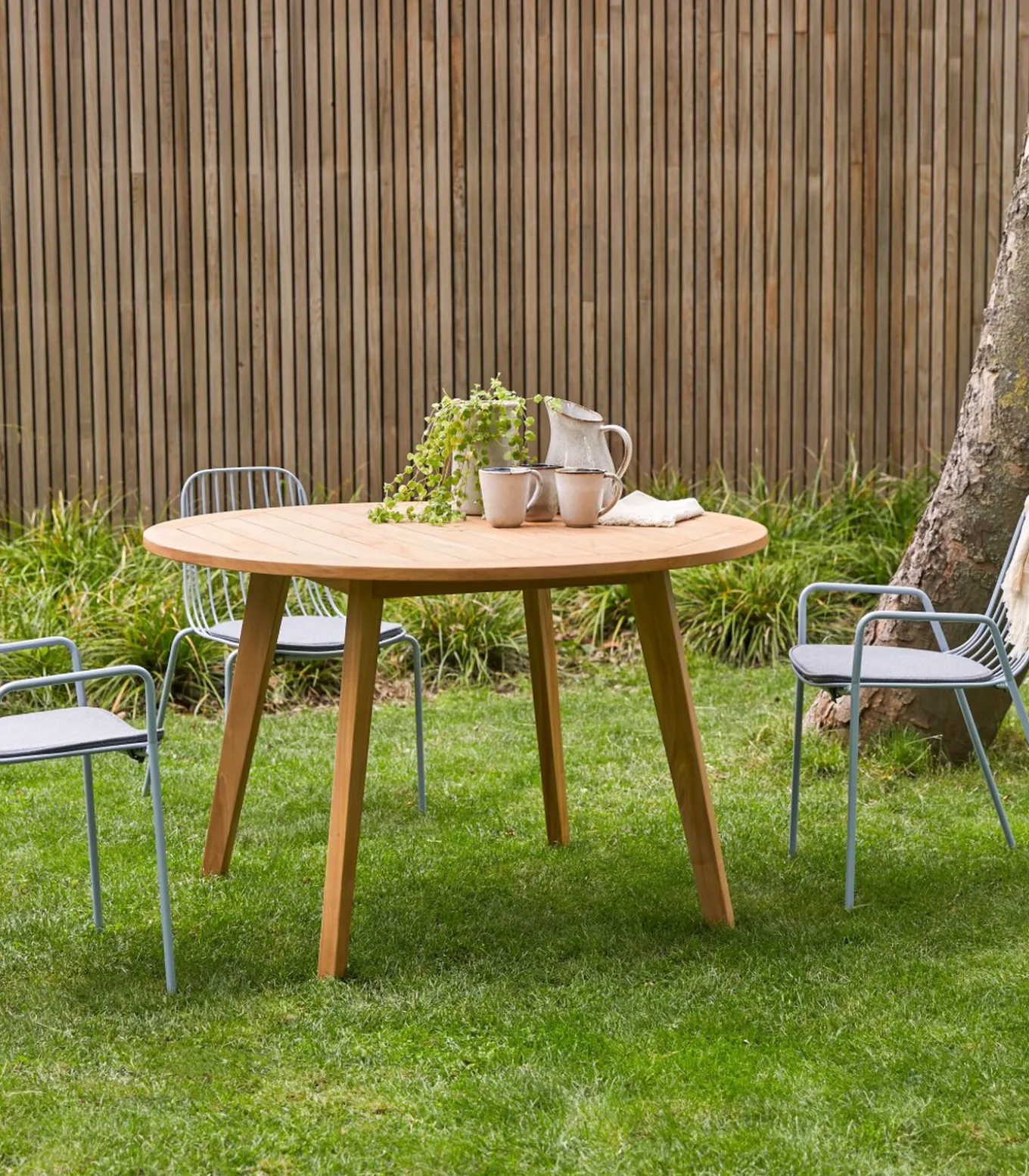 Mila - Tuintafel van massief teakhout voor 6 personen.