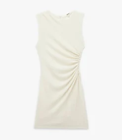 Mini-jurk Mouwloos Gedrapeerd Slanke Pasvorm