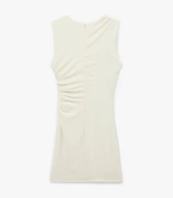Mini-jurk Mouwloos Gedrapeerd Slanke Pasvorm