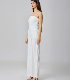 Minimalistische bustier jumpsuit