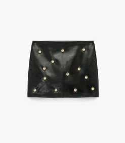 Mini-rok Kunstleer Studs