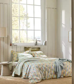 MIX AND MATCH Celadon - Laken Satijn katoen