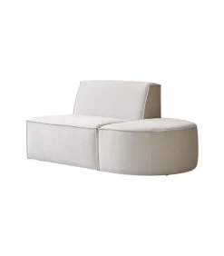 Modulaire loungefauteuil Dario in beige stof