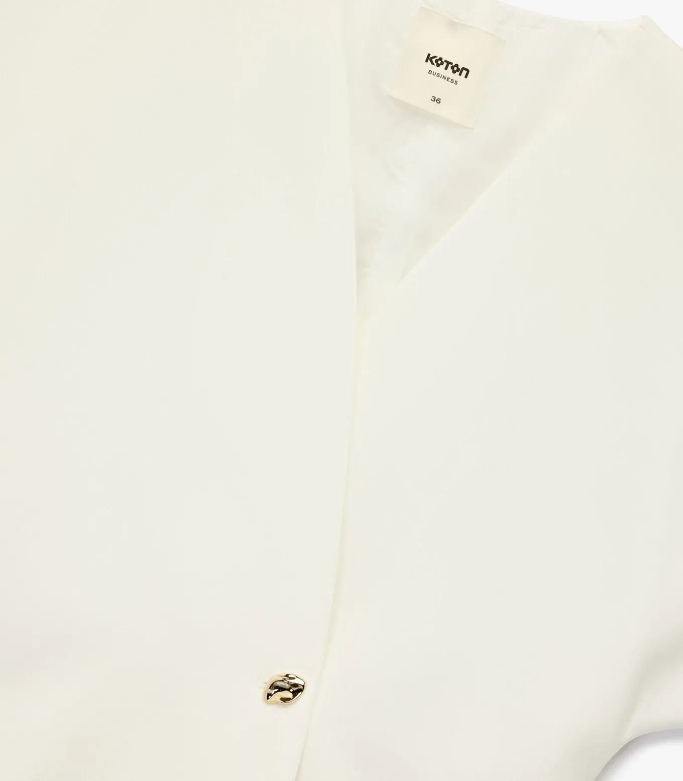 Mouwloze Asymmetrische V-hals Oversized Gilet