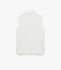 Mouwloze Top Coltrui Ecru