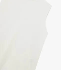 Mouwloze Top Coltrui Ecru