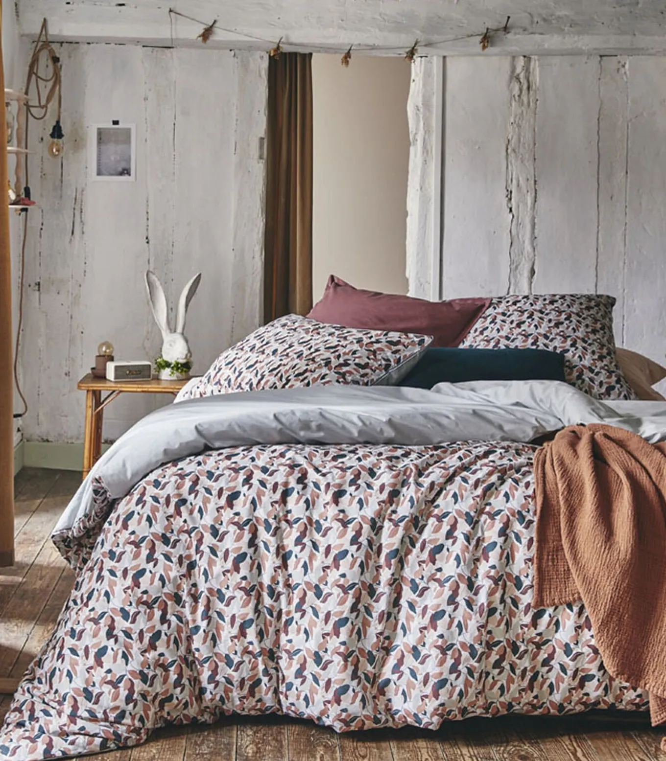 Murmure - Dekbedovertrek in katoen perkal met print 240x220cm