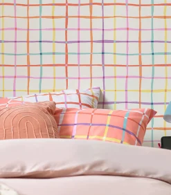 Next - Vliesbehang - Rainbow Check Multi - 1000x52