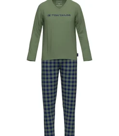 Night Wear Heren Pyjama Groen