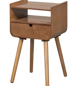 Nils Nachtkastje/Bijzettafel - Hout - Naturel - 54x36x30