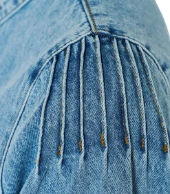 Nina Denim Blouse Denim Blauw