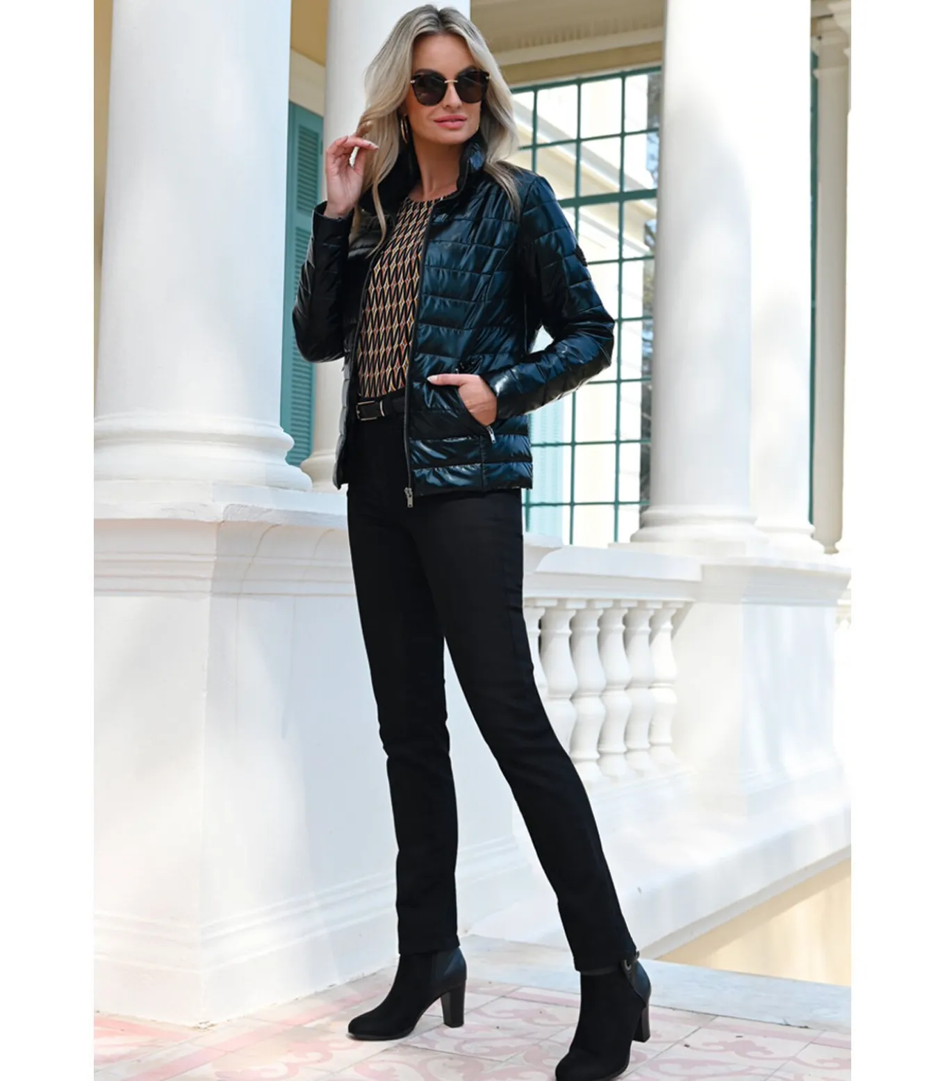 NOAH Slim fit jeans in intens zwart rock