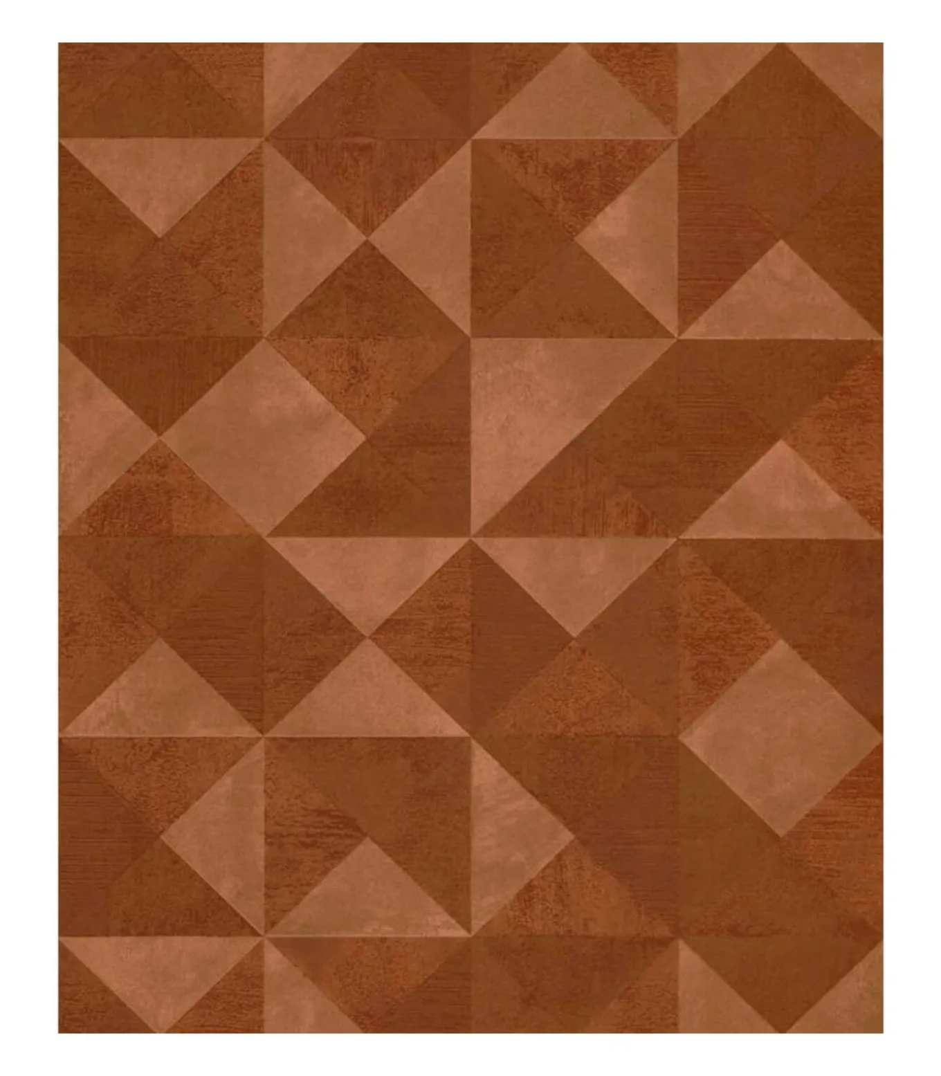 Noordwand Behang Topchic Graphic Shapes Facet metallic oranje