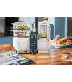 Nutribaby Keuken Robot(+) Loft White + 3 babybols en 2 lepels GRATIS