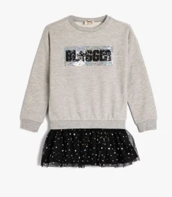 Onder knielengte Sweat jurk Jurk