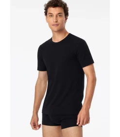 Onderhirt O-Hals Zwart T-Shirt