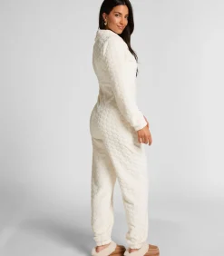 Onesie met kabelontwerp en rits