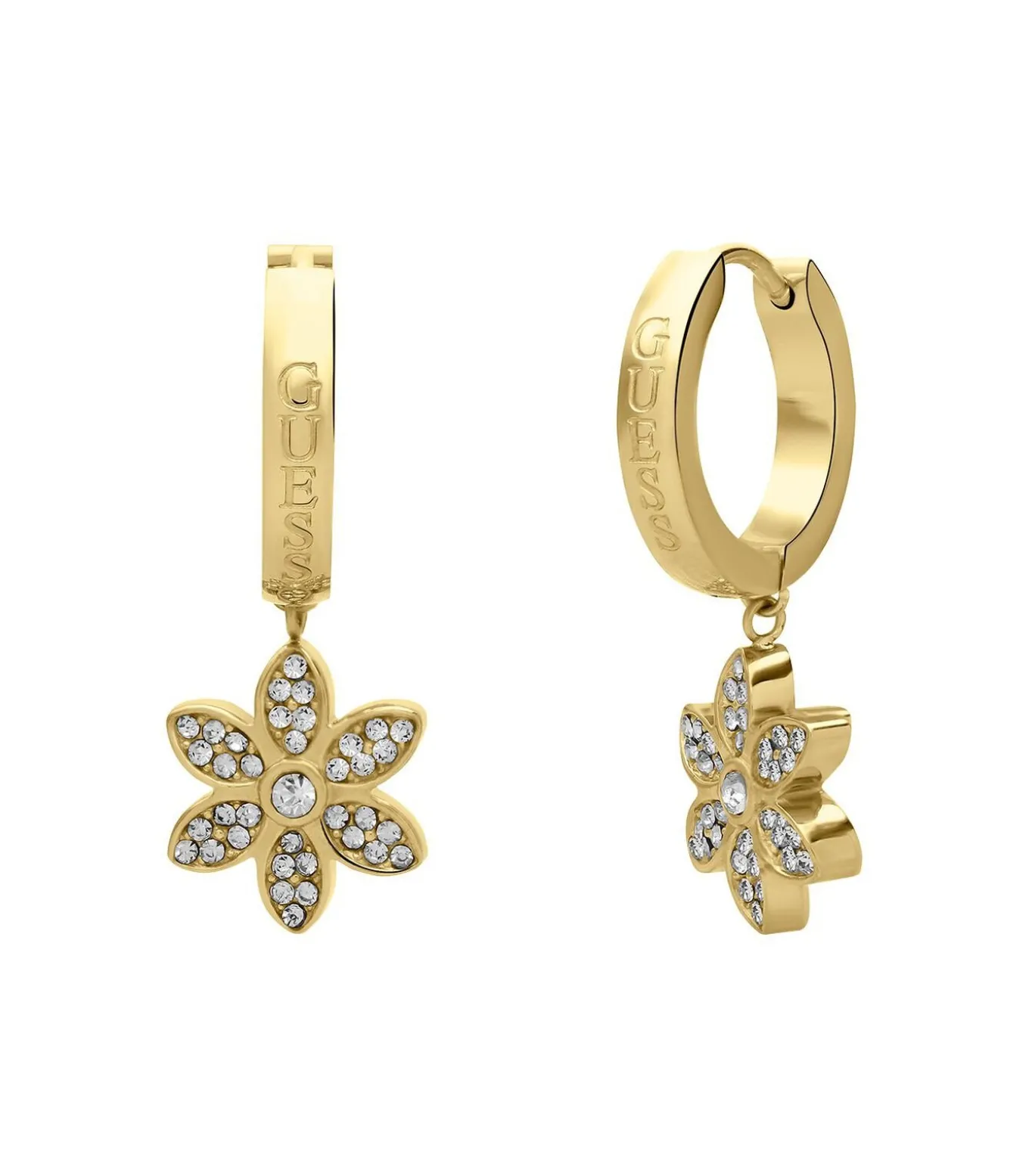 Oorbellen Staal - bloem