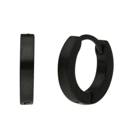 Oorbellen Staal - zwart