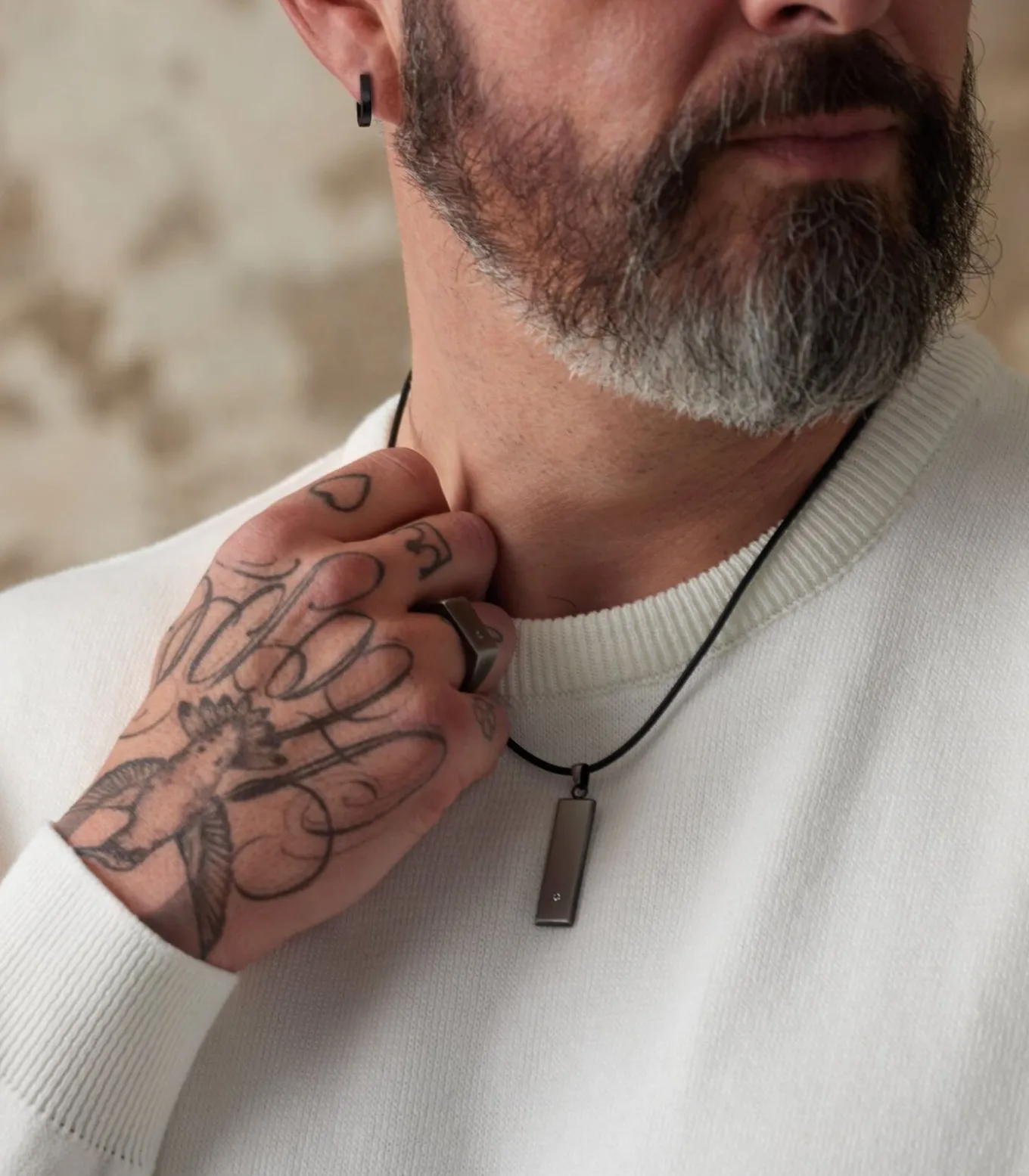 Oorbellen Staal - zwart