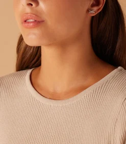 Oorbellen Zilver - Strik