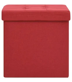 Opbergkruk inklapbaar kunstlinnen wijnrood