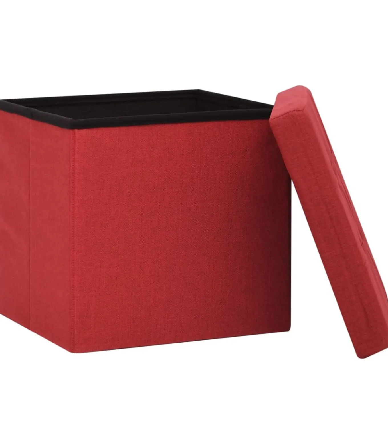 Opbergkruk inklapbaar kunstlinnen wijnrood