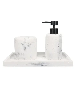 Opbergpot 9,5xH9,5cm marble white Suds